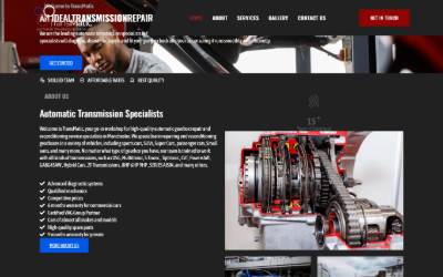 Website preview for TransMatic LTD Automatic Transmission repairs