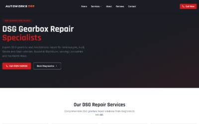 Website preview for Autoworks DSG Specialists