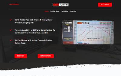 Website preview for SBR Tuning