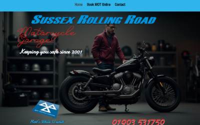Top of the website for Sussex Rolling Road (2001) Ltd