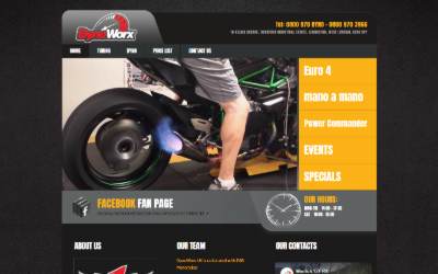 Top of the website for Dynoworx UK