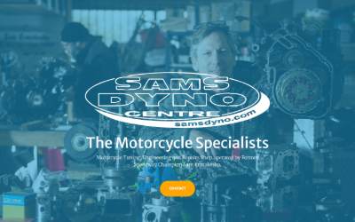 Website preview for Sams Dyno Centre