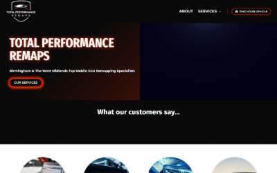 Website preview for Total Performance Remaps
