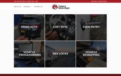 Website preview for Autokeys Cymru