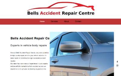 Top of the website for Bells Auto Services Ltd