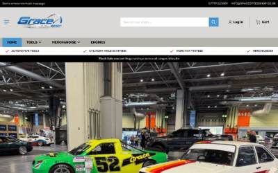 Top of the website for Grace Engine Developments