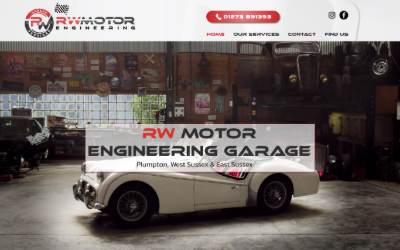 Website preview for RW Motor Engineering LTD