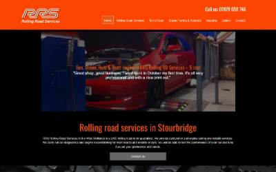Website preview for R R S Rolling Road Services