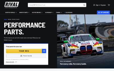 Website preview for Rival Performance
