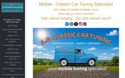 Website preview for AG Classic Car Tuning