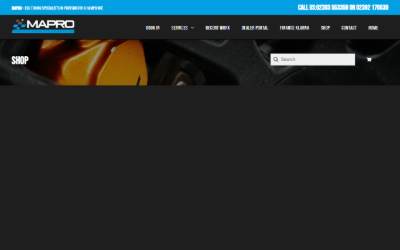 Website preview for Mapro Developments ltd