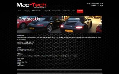 Website preview for Map-Tech