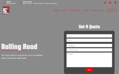 Website preview for SR TUNING - REMAPPING, DPF, EGR & ADBLUE SPECIALISTS