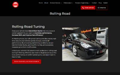 Website preview for Rolling Road & ECU Tuning in Woking
