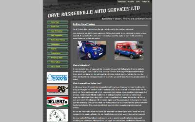 Website preview for Baskerville Dave Auto Services Ltd