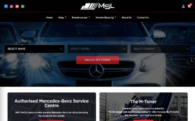 Website preview for MSL Performance