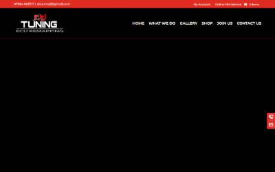 Website preview for RJ Tuning Road Dyno Tuning & Ecu Remapping