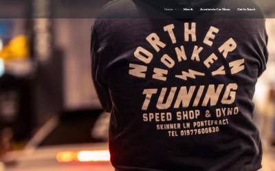 Website preview for Northern Monkey