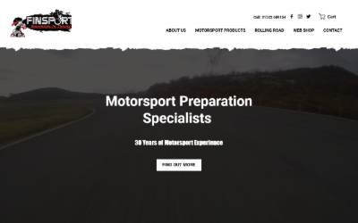 Website preview for Finsport Ltd
