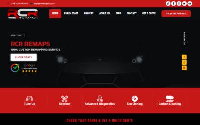 Website preview for rcr remaps