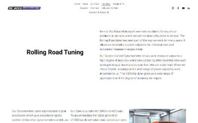 Website preview for Ric Wood
