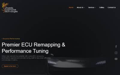 Website preview for Phoenix Automotive Technologies