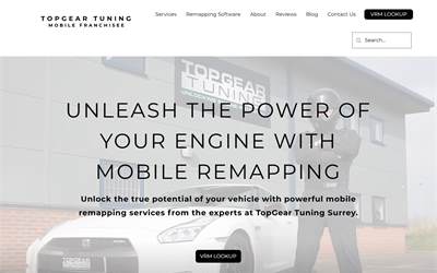Website preview for Top Gear Tuning Surrey