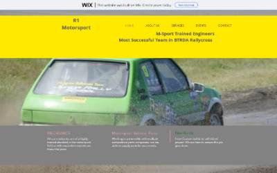 Website preview for R1 motorsport
