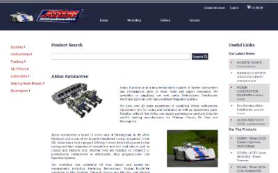 Website preview for Aldon Automotive Ltd