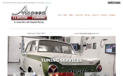 Website preview for ATSpeed Racing