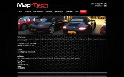 Website preview for Map-Tech