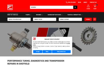 Website preview for JBM Performance