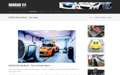 Website preview for Hanger 111
