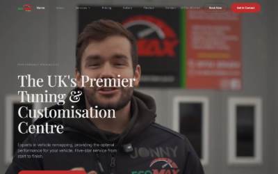 Website preview for Ecomax Tuning