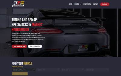 Website preview for AMC Performance