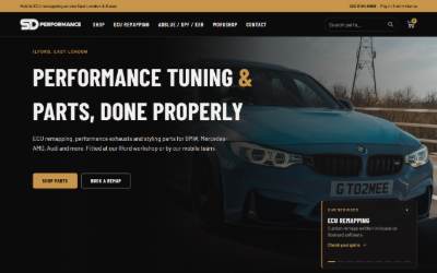 Website preview for SD Performance