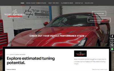 Website preview for Top Speed Remapping