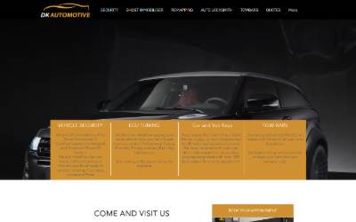 Website preview for DK Automotive