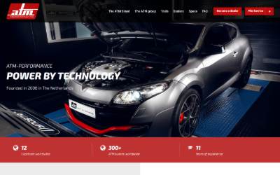 Top of the website for ATM-Performance