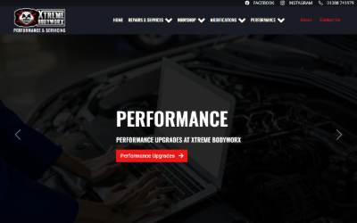 Website preview for Xtreme BodyworX