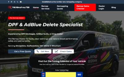 Website preview for The Remap Master