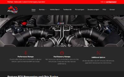 Website preview for ProTune