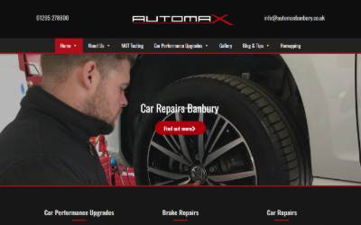 Website preview for Automax Banbury Ltd