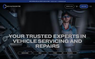 Website preview for QCD Autocentre Brackley