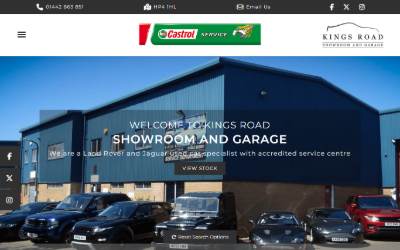 Website preview for Kings Road Garage ltd