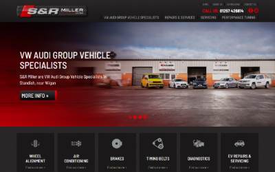 Website preview for S & R Miller Limited