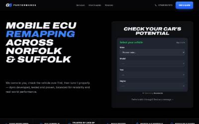 Website preview for gs-performance
