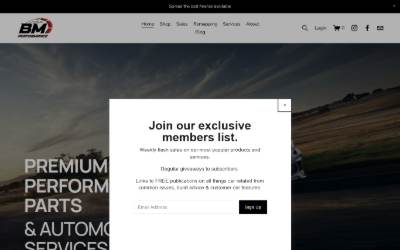Website preview for BM Performance Limited