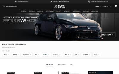 Website preview for FLOW DOWN