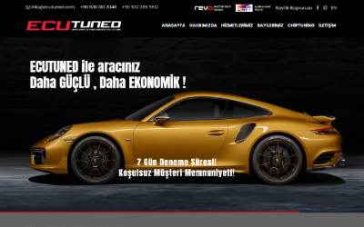Website preview for ECUTUNED Antalya